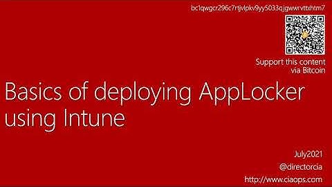 Basics of deploying Windows AppLocker using Intune