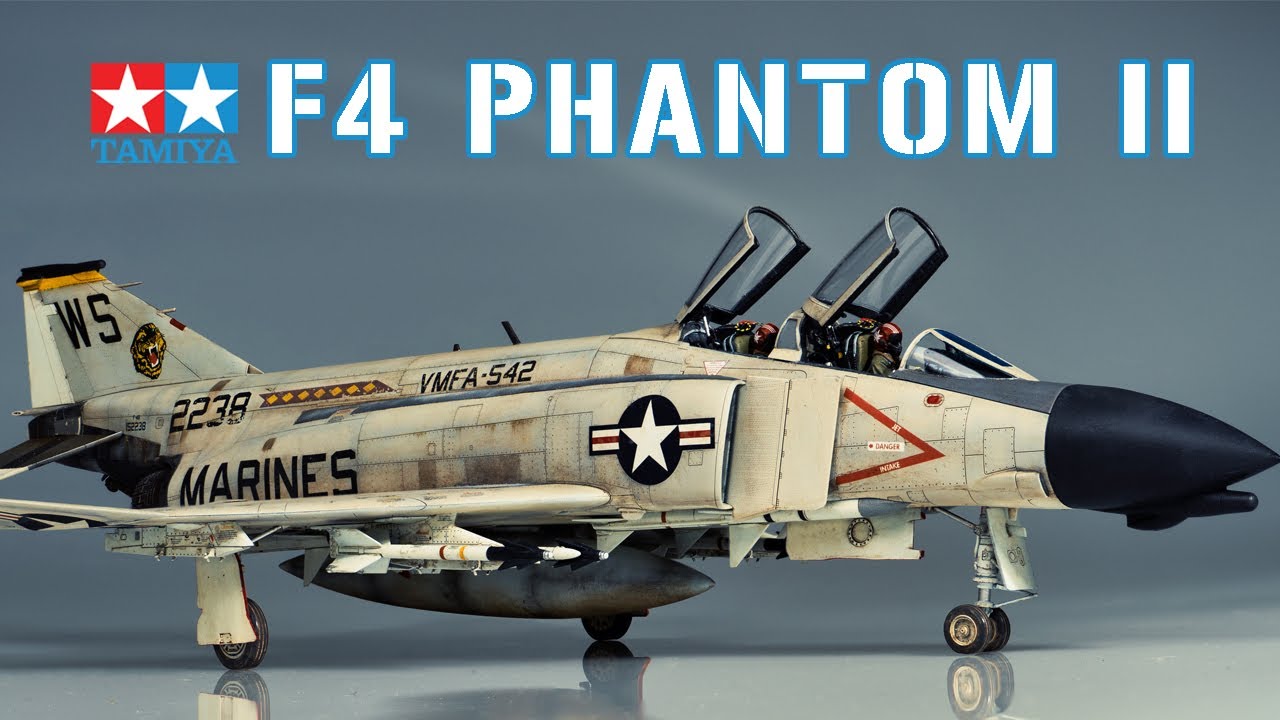 Tamiya NEW 1/48 F-4B Phantom II VF-111. Full build aircraft model kit  #61121 