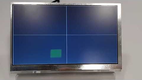 FPGA LCD animation: Colorful bouncing rectangle