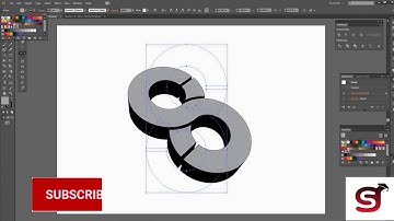 3D Glossy Logo Design || Adobe illustrator || Tutorial || Group Study