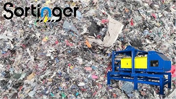 Eddy Current Separator ｜Shredded Clothes and Pants｜Sortinger