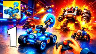 Pocket Bots Battle Robots - Gameplay Walkthrough Part 1  Epic Robot Battles! (iOS, Android) screenshot 1