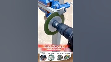 Transforming a Hand Drill into an Angle Grinder! #DIYhack