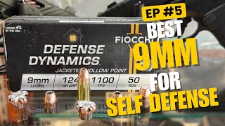 Best all-around 9mm round for self defense.Ep#5 Fiocchi Defense Dynamics 124gr hp Ballistic gel test