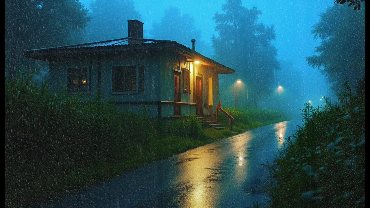 Night Thunder & Rainstorm Sounds | Perfect Nature Ambience for Sleeping & Meditation