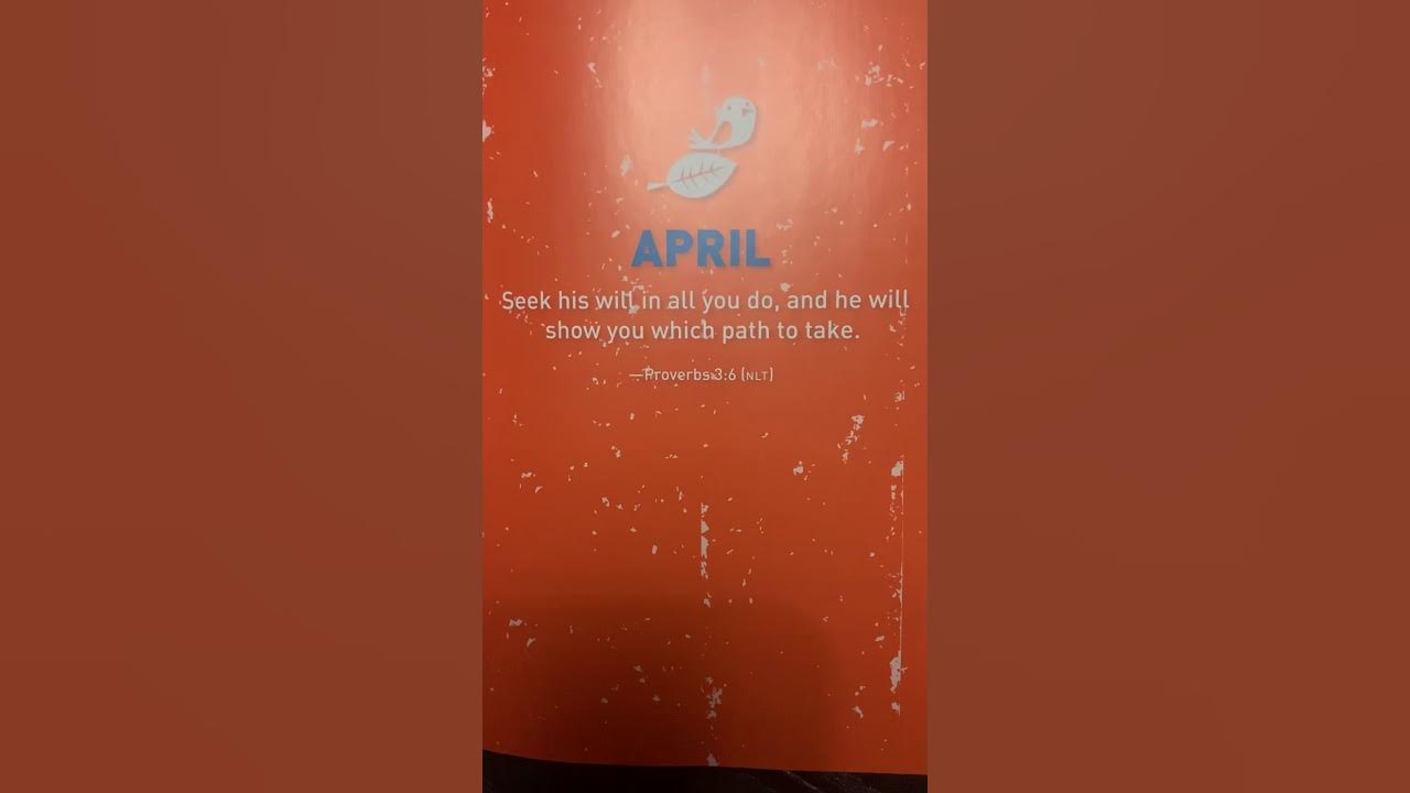 Jesus Calling April 1st YouTube