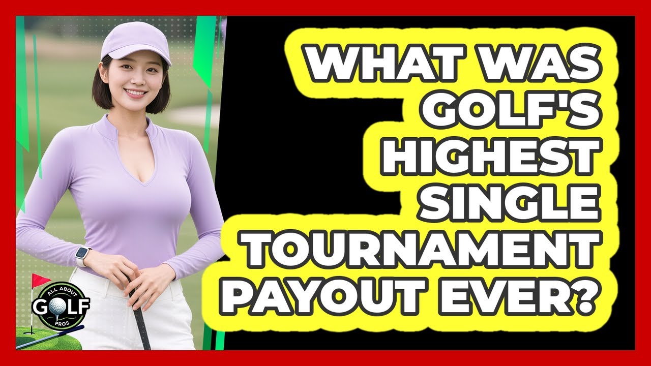 What Was Golf's Highest Single Tournament Payout Ever? - All About Golf Pros