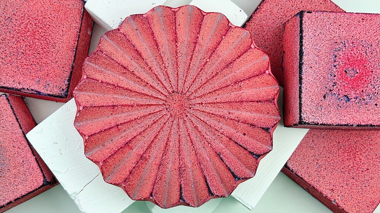 ColoRED GYM CHALK★Crispy powder★Compilation set★Oddly satisfying video ...