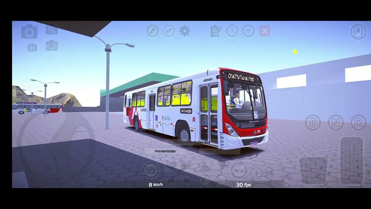 movimentação de ônibus garagem eucatur 