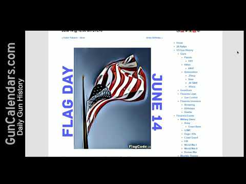 Flag Day & Army Birthday, Fedor Tokarev - June 14 GunCalendars.com Daily Firearm History