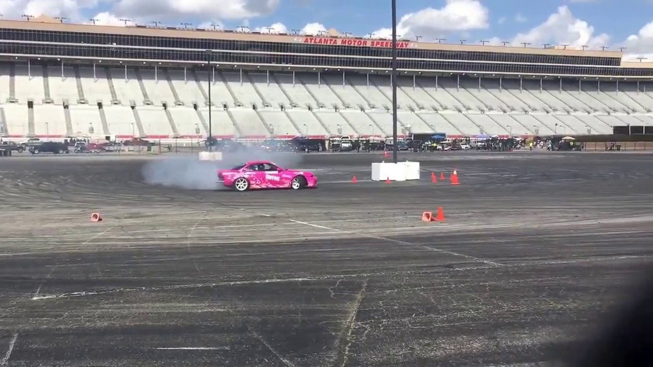 Drifting at Atlanta motor speedway