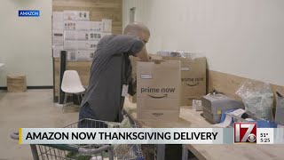Amazon Prime Now available on Thanksgiving