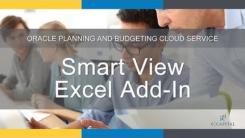 Smart View Excel Add-In [Oracle PBCS Update - January 2018]