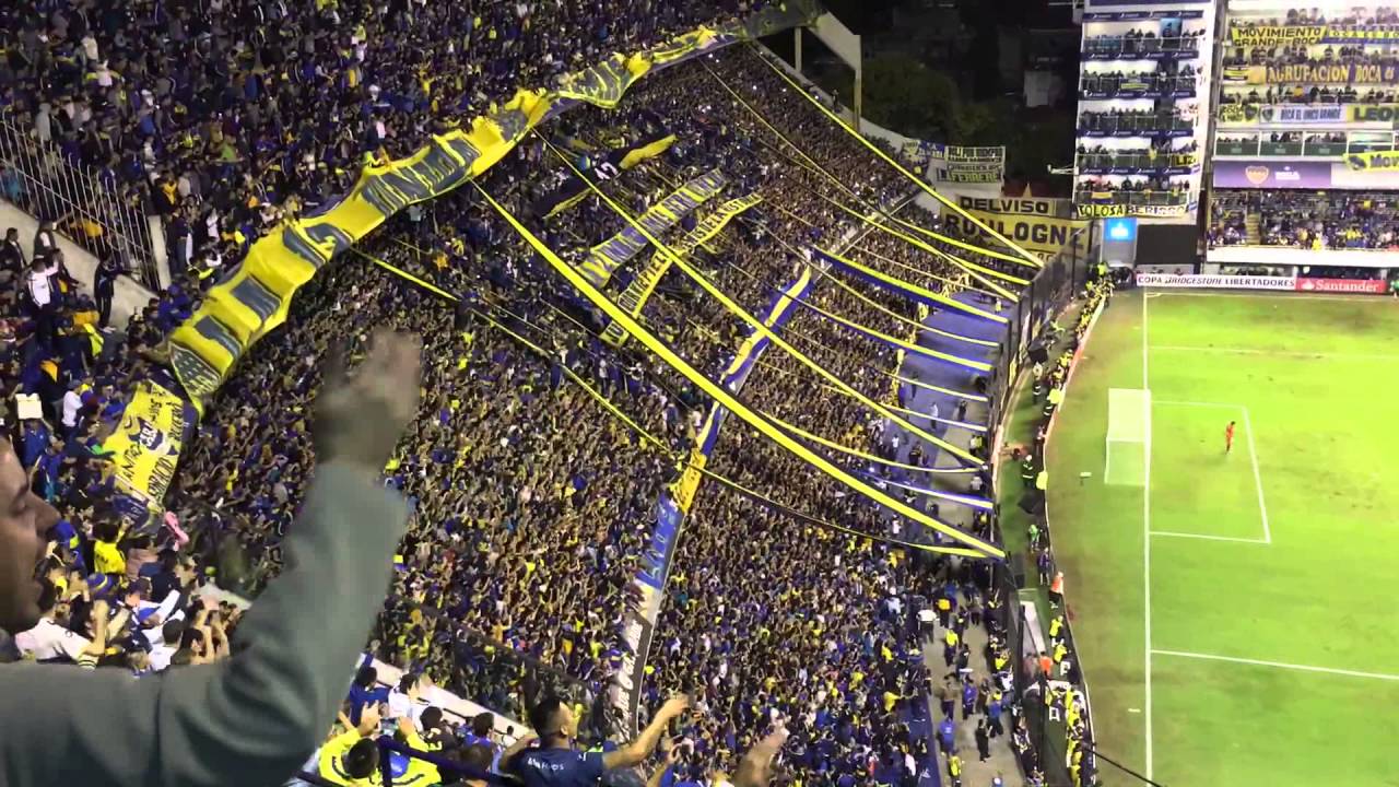 Boca Juniors - Bolivar Copa Libertadores. Fans celebrating ...