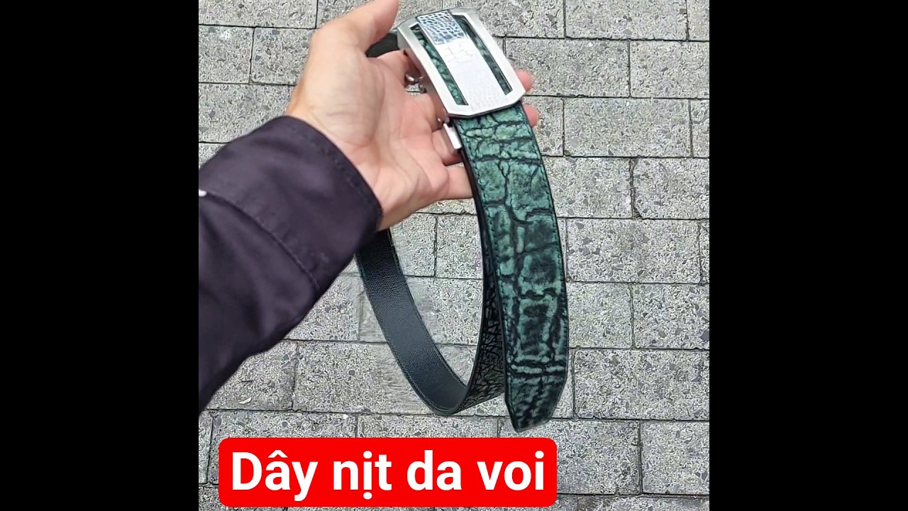 hàng hiếm dây nịt da voi thật 