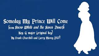 Someday My Prince Will Come (karaoke/instrumental) - Snow White and the Seven Dwarfs Resimi