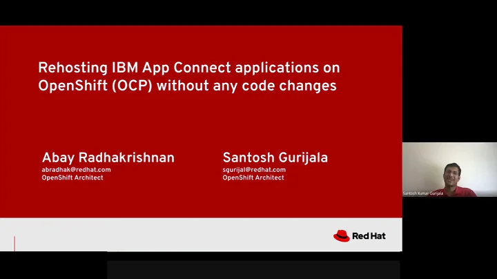 Rehosting IBM App Connect application on OpenShift Container Platform(OCP) -  Overview