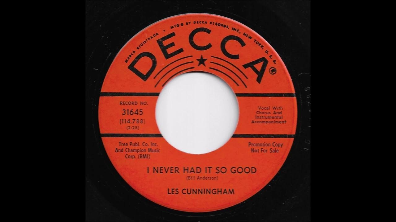 Les Cunningham I Never Had It So Good YouTube