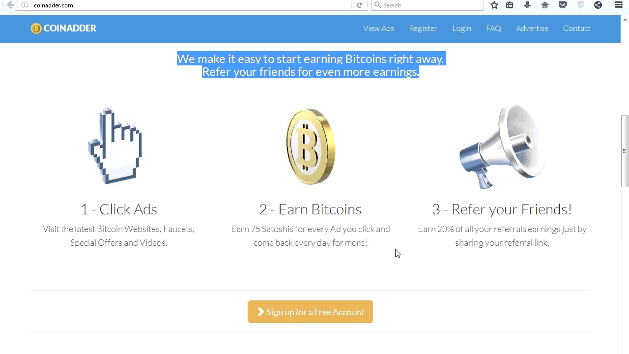Coinadder BTC Wallet