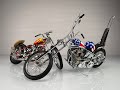 Harley davidson easy rider choppers billy bike  captain america 110 scale diecast motorcycles