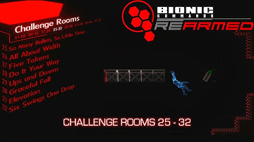 Bionic Commando Rearmed - Challenge Rooms 25 - 32 Guide (Annotated)