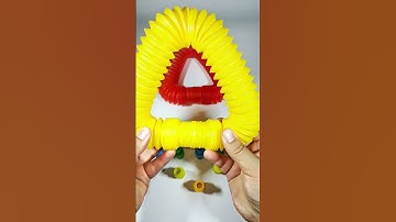 Relaxing with Voicing and color changing of pop tube #asmr #creative #satisfying#relaxing #voicings