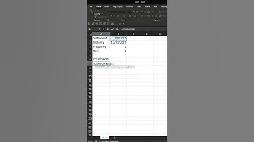 COUPDAYBS Function #Shorts Excel Tutorial