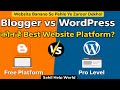 Blogger vs WordPress – Website कहाँ बनाना बेहतर रहेगा? | Best Blogging Platform 2026