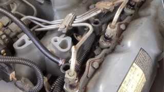 Ford 6.9 7.3 diesel hard start cold stalls and dies. Fuel leak