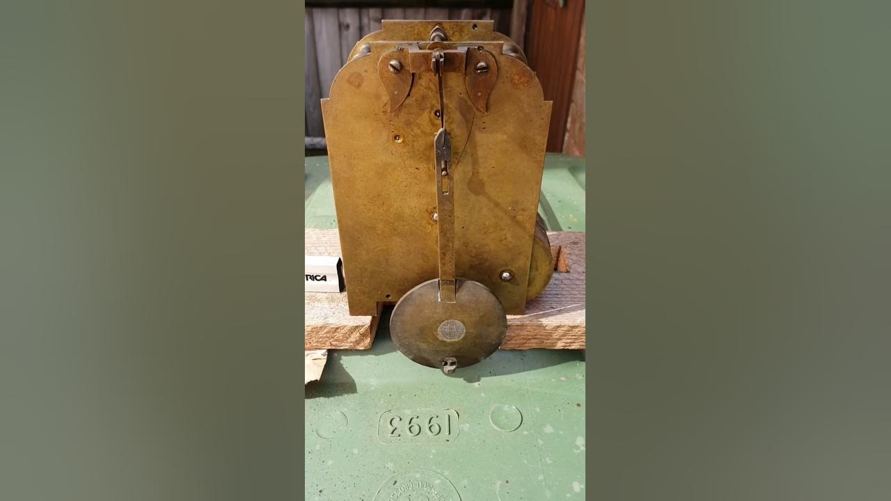 antique fusee clock movement YouTube