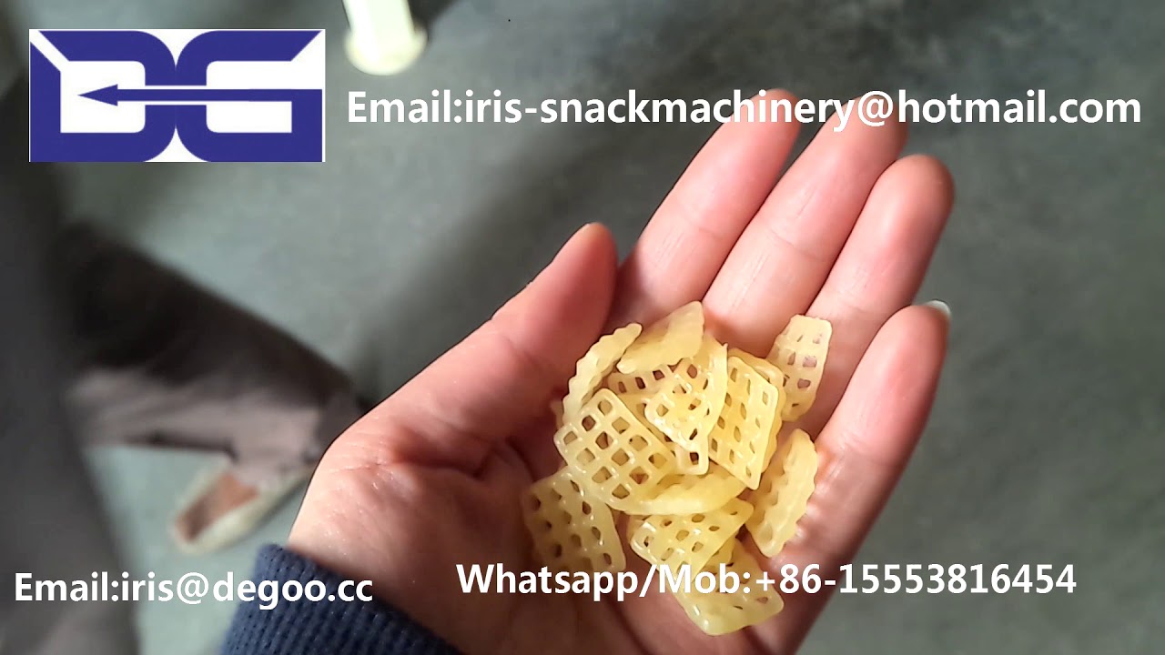 Jinan DG Fryums Fried Snack Pellet Extruder Machine/3d 2d snack pellet production line made in China