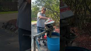 Traded a 4HP Evinrude for TWO Johnson Outboards – 6HP & 5HP #shorts