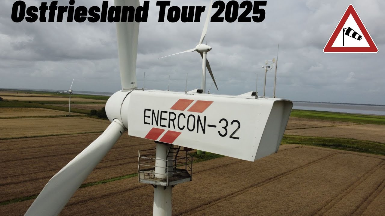 Windpark Dornumergrode, 12 x Enercon E 32, 1 x E 66 Windkraftanlagen 05. 08.2025 
