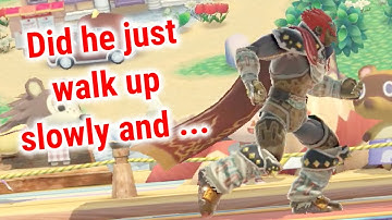 Did he just walk up slowly and