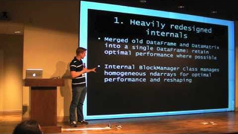 pandas lightning talk SciPy 2011