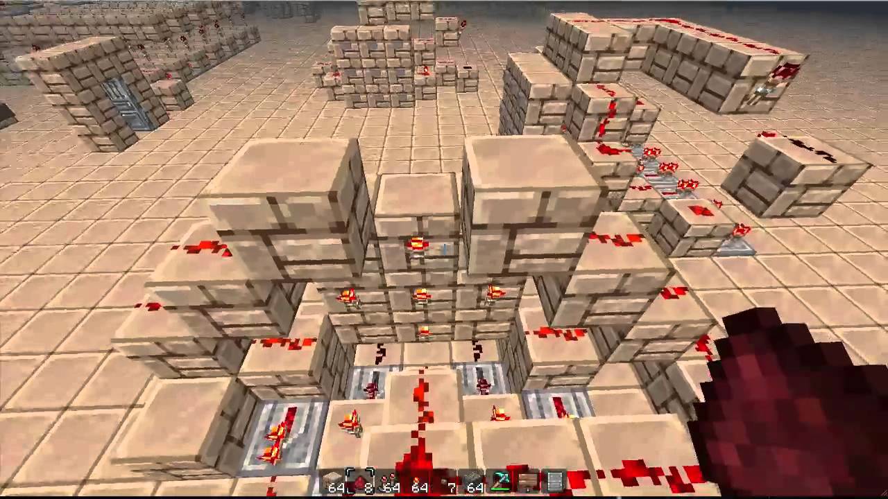 Minecraft Tutorial 9 Input Combo Lock YouTube