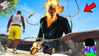 GTA 5 : Franklin And Shinchan Found Ghost Rider In GTA 5 ! (GTA 5 Mods)