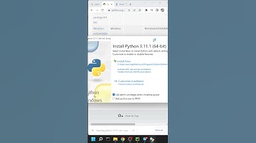 🐍 КАК УСТАНОВИТЬ PYTHON? БЫСТРЫЙ СПОСОБ СКАЧАТЬ И НАСТРОИТЬ PYTHON 3.11.1 НА WINDOWS #SHORTS #PYTHON