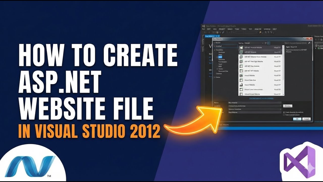 How to Make ASP.NET Website File in Visual Studio 2012?