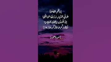 سورة هود الآية ١١٤ و ١١٥ بصوت الشيخ أحمد العجمي