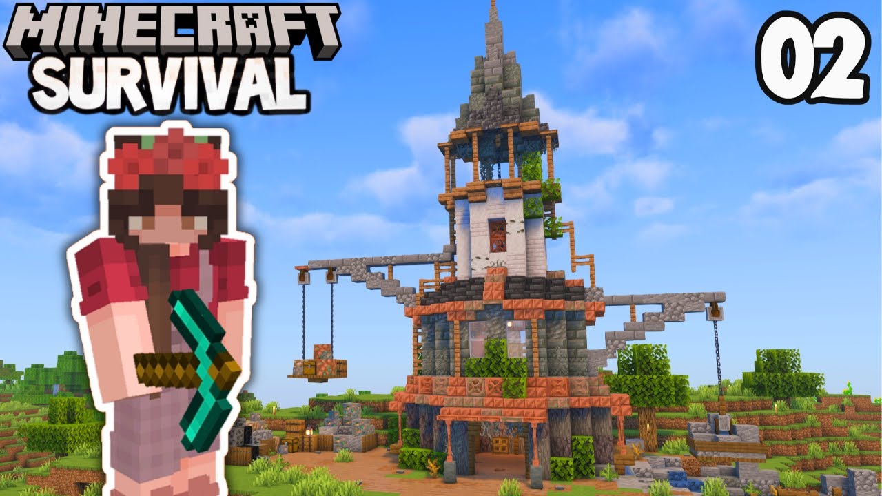 I built a Mining Outpost in my Minecraft Forever World