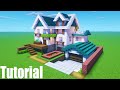 Minecraft Tutorial: How To Make A Modern Suburban House 2 &quot;2020 Tutorial&quot;