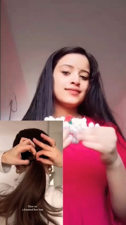  Bun Tutorial🥺#messybun #hairstyle #hair #hairstyle tutorial# ...