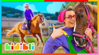 Let's learn about Horses! | Educational Animal Videos for Kids | Kidibli