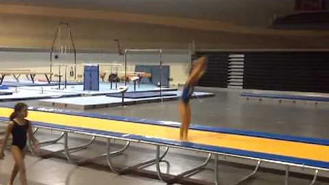 Leonor Silva no trampolim