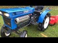 ISEKI TX1510 2WD Compact Tractor with New Flail Mower