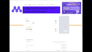 How to bridge mooi token bridge your mooi token from mooi network to klay and swap on KLAYswap screenshot 4