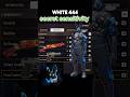 WHITE 444Secret One tap Headshot Sensitivity Setting Best Sensitivity✅ Setting ⚙️#freefire #white444