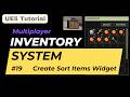 Create items sort Widget #19 | Multiplayer Inventory System in Unreal Engine 5