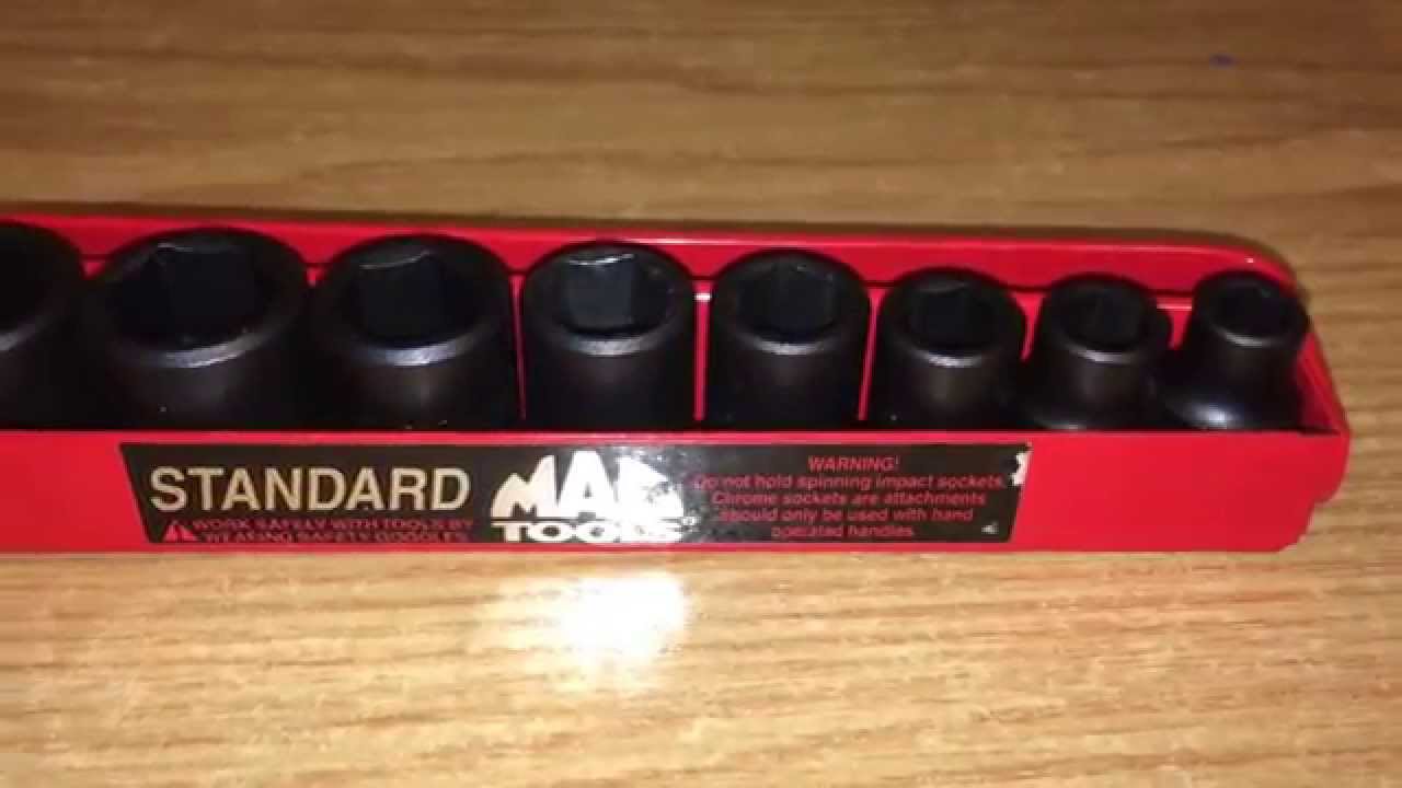 Mac standard impact sockets set 3/8 D YouTube